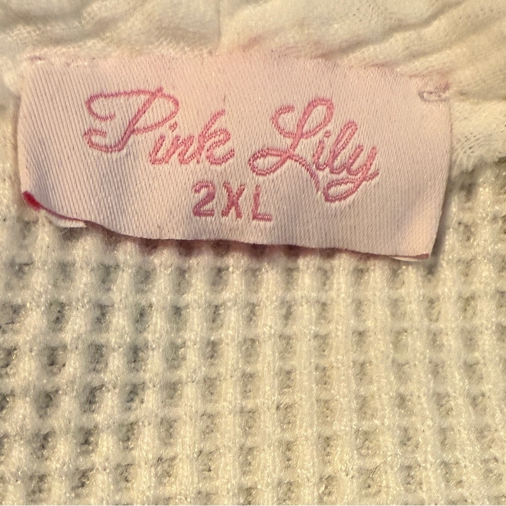 Pink Lily Cream‎ Ruffle Cardigan - Picture 6 of 7